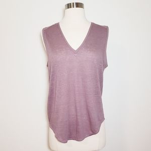 NWT Madewell Sheermix Vneck Muscle Top